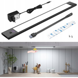 Wobsion Lampa Podszafkowa LED 30 cm - 6000K, Ściemniacz, Czujnik