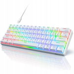 ROYAL KLUDGE RK61 - Mechaniczna Klawiatura Gamingowa 60% RGB, Bezprzewodowa