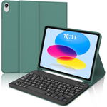 JADEMALL Etui z Klawiaturą IT do iPad 10/11 Gen 10.9" - Ciemnozielone