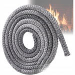 GeeRic - uszczelka do drzwi pieca z włókna szklanego (550°C), 2,5 m