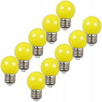 Aiwerttes 10x Żarówka LED E27 G45 2W - Żółte Światło Dekoracyjne