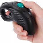 IMAGE Bezprzewodowa mysz trackball USB - ergonomiczna myszka handheld