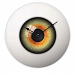 westwing Szklany zegar Eye 29 cm