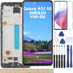 YHX-OU ekran dotykowy wyświetlacz 6,5" z ramką do Samsung Galaxy A52 5G
