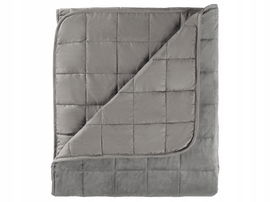 LIVANRO KOŁDRA CAŁOROCZNA OBCIĄŻENIOW SZARA PIKOWANA Z MIKROFIBRY 135x200cm