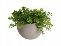 westwing Doniczka scienna PT pot Globe szary D. 14,5cm, H. 9,8cm