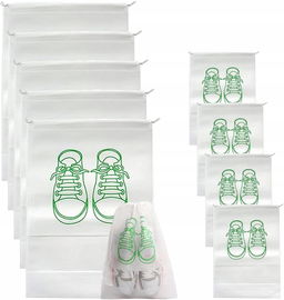 Torby podróżne na buty z materiału odpornego na kurz ze ściągaczem 9 szt