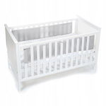 Breathable Baby ochraniacz na łóżeczko białe 2 szt. 36x120 cm