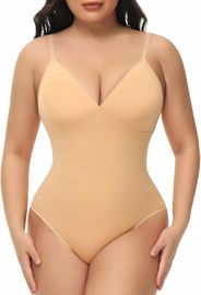 Figninget Body mocny gorset modelujący Body Backless beżowy rozmiar S