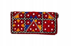 NOVAHAVEN kopertówka portfel bordo fair trade etno boho