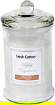 WESTWING Świeczka zapachowa „Fresh Cotton Glass” O 9,5, wys 17 cm 45 godzin