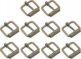 Klamry rolkowe sprzączki 30 szt. 20x15mm 3mm grubości do toreb DIY