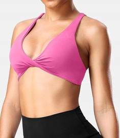 ZAAYO Biustonosz sportowy damski Crossback Push Up Top różowy rozmiar XS