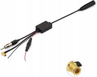 Eightwood Antena DAB rozdzielacz SMB adapter DIN AM/FM wzmacniacz sygnału