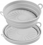 Forma silikonowa składana frytkownica airfryer piekarnik mikrofalówka 2 szt