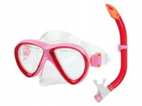Zestaw do nurkowania snorkelingu (maska + fajka) CRIVIT dla dorosłych róż