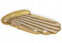 CRIVIT Materac do pływania Muszla Złota 160x100x24 cm