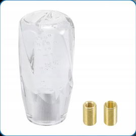 X AUTOHAUX Gałka zmiany biegów, 10cm sztuczny kryształ przezroczysta