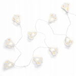 Decoking Lampki świąteczne łańcuch Dzwonki drewniane 10 sztuk