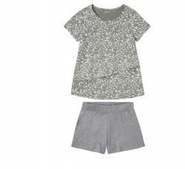 esmara Piżama ciążowa i dla karmiącej bawełniana szara rozmiar XS 32/34