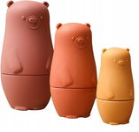 3 silikonowe figurki matrioszki MISIE BPA FREE