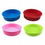 Okrągłe silikonowe formy do pieczenia 4 szt 5,5 x 21,6 cm