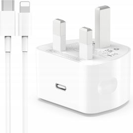 Szybka ładowarka 20 W USB-C 2 m iPhone 13/13 Mini/13 Pro wtyczka ścienna UK
