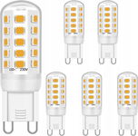Żarówki LED G9 5 W, zamiennik żarówek halogenowych 5 sztuk ciepła biel
