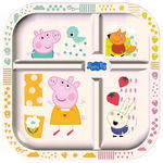 koziol Easy Eater Talerz z podziałką i kostką losującą Świnka Peppa
