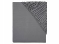 LIVARNO Prześcieradło z gumką Jersey, 90-100 x 200 cm szare