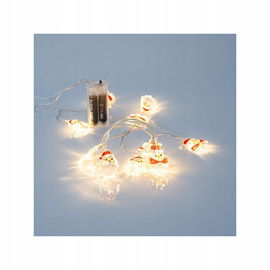 EUROLAMP Dekoracja świetlna Mikołaje 10 LED 50 cm