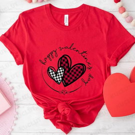 Tshirt koszulka czerwona HAPPY VALENTINE'S DAY rozmiar L