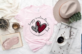 Tshirt koszulka różowa HAPPY VALENTINE'S DAY rozmiar M