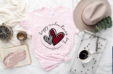 Tshirt koszulka różowa HAPPY VALENTINE'S DAY rozmiar M