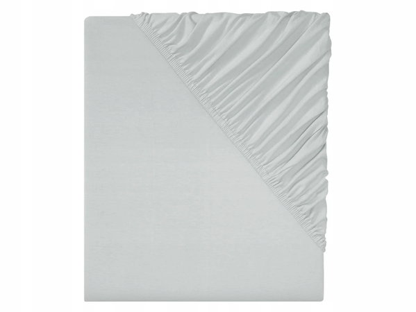 LIVARNO Prześcieradło stretch wykonane z mikrofibry 90-100 x 200 cm szare