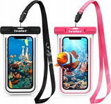 Wodoodporne etui na telefon 6,8" IVOLER przezroczyste uniwersalne IPX8 2szt