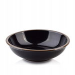 Miska Affek Design BASIC porcelana 500 ml czarna/złota