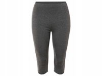 esmara Legginsy damskie 3/4 z bawełną szare rozmiar XXL 52/54