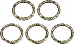 sourcing map Okrągłe klamry zatrzaskowe do toreb brelok 42 mm x 32 mm x 5 m