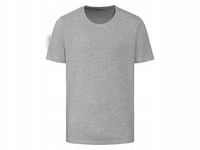 LIVERGY koszulka t-shirt z krótkim rękawem bawełna szara M 48/50