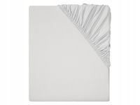 LIVARNO home Prześcieradło z dżerseju z gumką, 90-100 x 200 cm jasnoszary