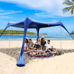 Zadaszenie plażowe Sportneer 3,05 x 3,05 m, UPF50+, 4 słupki, torba