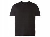 LIVERGY Podkoszulek tshirt męski z bawełny czarny rozmiar M
