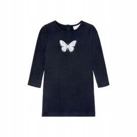 lupilu Ciepła sukienka dziewczęca rozmiar 98/104 2-4 lata granatowa, motyl