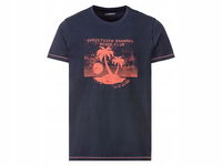 LIVERGY Bawełniany t-shirt koszulka rozmiar S 44/46 granatowy