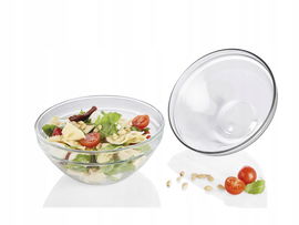 ERNESTO ZESTAW SZKLANYCH MISEK 2SZT MISKA SAŁATKOWA 17CM 0,77L