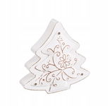 westwing Dekoracja drewniana „Pine Barocco”, 3 x 11,5 x 11,5 cm