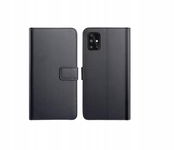 YNMEacc Etui z klapką z przegródkami skórzane do Samsung Galaxy S21 czarne
