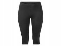 esmara Legginsy capri damskie czarna rozmiar XS 32/34