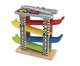 Drewniana zabawka motoryczna Playtive NIEKOMPLETNA BRAK SAMOCHODZIKÓW